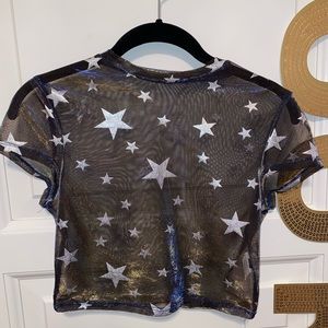Holographic Star Festival CropTop.